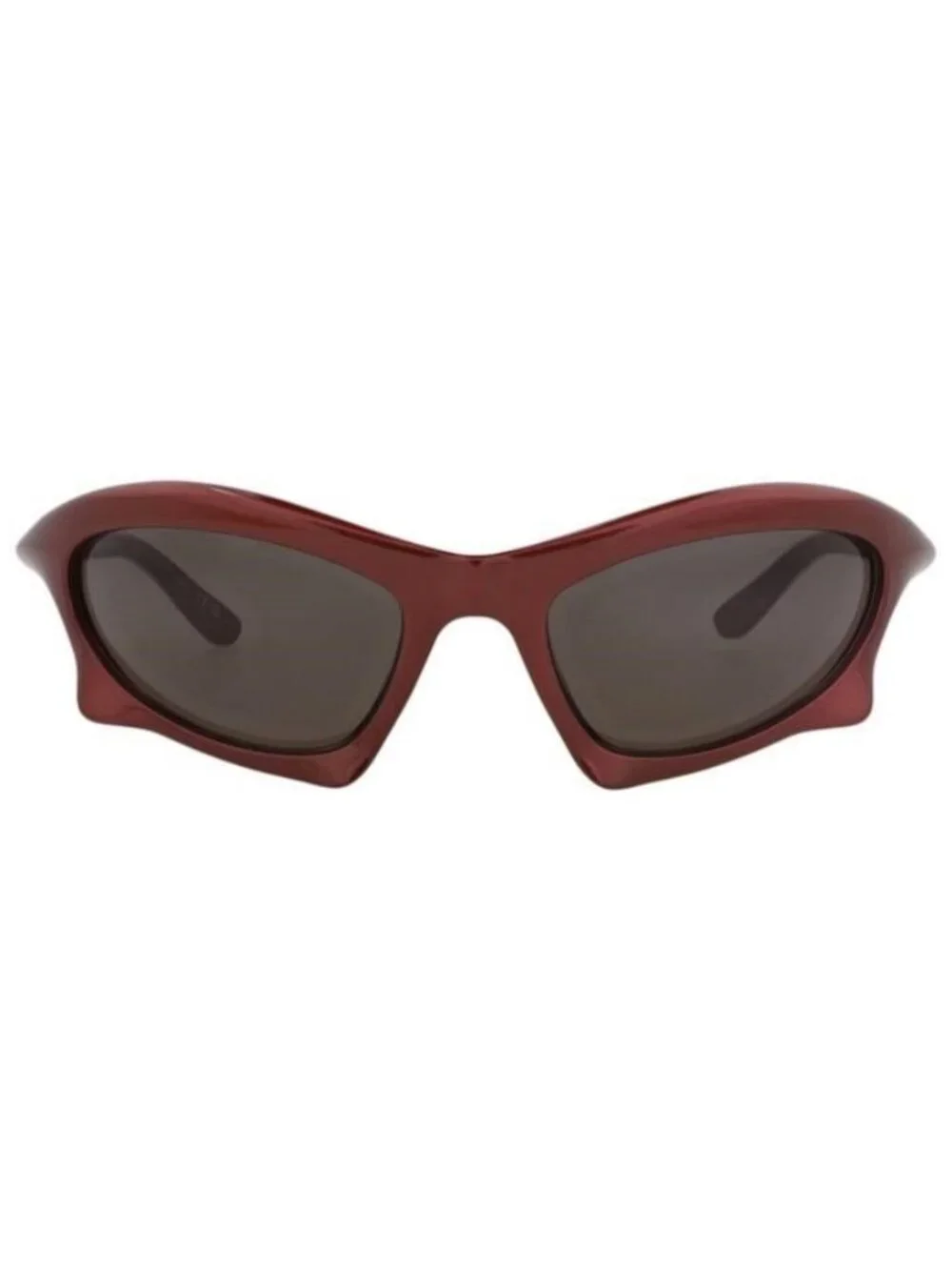 New Balenciaga Mens Shield/Wrap Burgundy Burgundy Grey Fashion Designer Sunglass